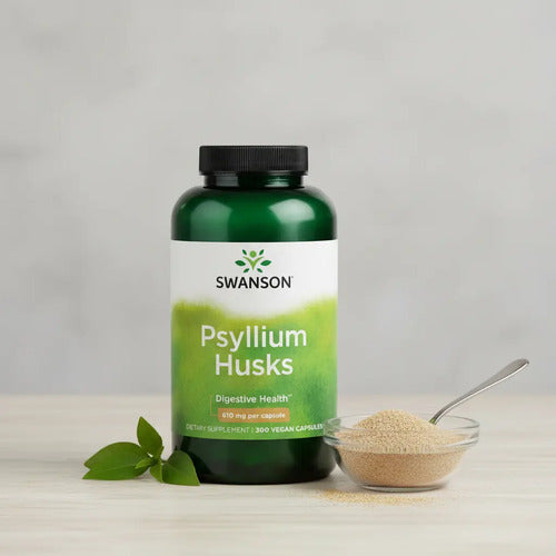 Swanson- Psyllium Husks 610mg 300 Capsulas 