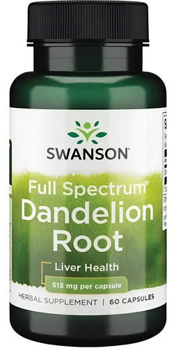 Dandelion Root Diente De Leon 515mg 60 Cápsulas Swanson