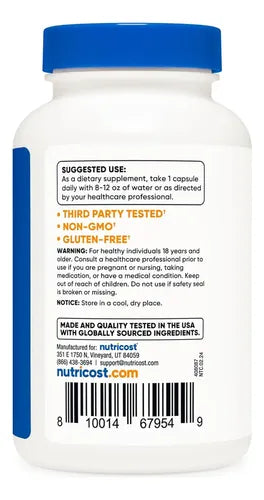 Nutricost - Vitamina B1 Tiamina 500mg 120 Caps N/a