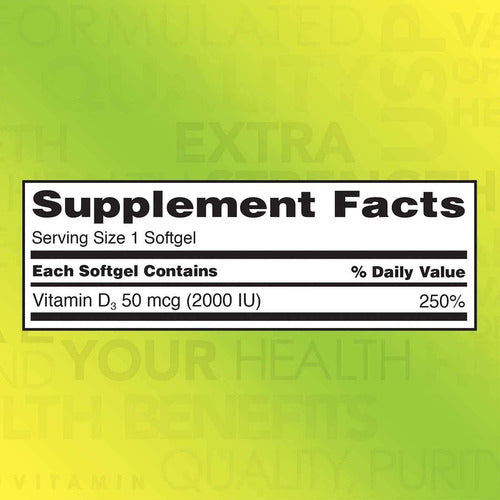 Kirkland- Vitamina D3 2.000 Ui 600 Cápsulas Blandas