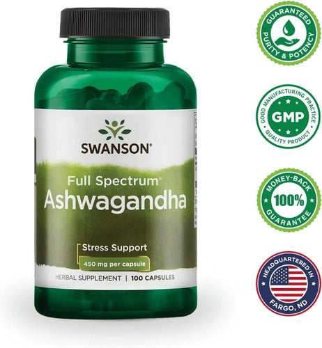 Swanson - Ashwaganda Full Spectrum 450 Mg 100 Caps