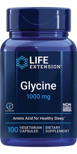 Life Extension - Glicina 1000mg 100caps Sin Sabor