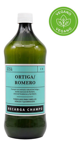 Del Alba - Champú Ortiga Romero 1 Lt Recarga