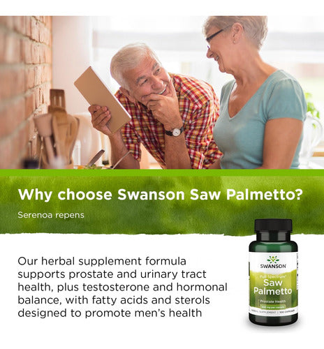 Swanson- Saw Palmetto / 540mg / 100 Capsulas