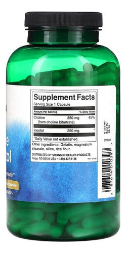Swanson- Choline & Inositol  250mg 250capsulas