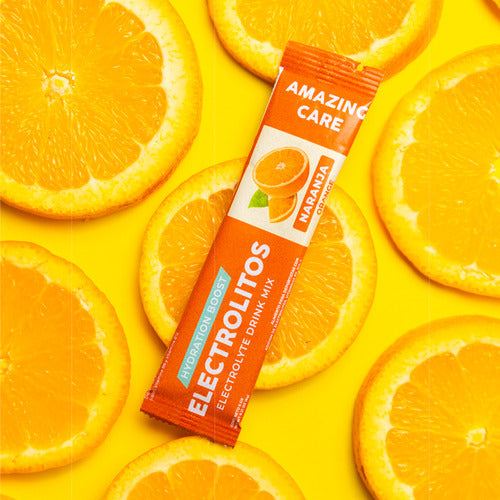 Amazing Care - 12x Electrolitos Bebida Hidratante Naranja