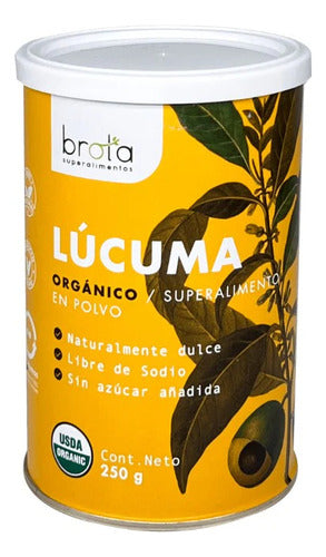 Brota-lúcuma Orgánica En Polvo 250gramos