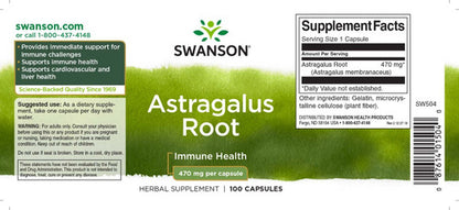 Swanson- Spectrum Raiz Astragalus 470mg 100capsulas
