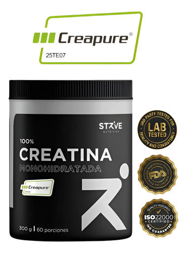 Strive Nutrition- Creatina Monohidratada Creapure 300 gramos