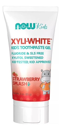 Now Pasta Dental Para Niños + Sin Flúor Xyli White