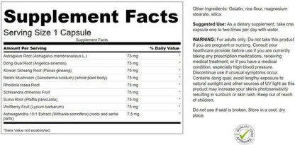 Swanson- Adaptogenic Herbal Complex Rhodiola Ashwagandha 60 capsulas