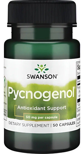 Pycnogenol Swanson: Suplemento Nutricional Con 50 Cápsulas De 50mg Sin Sabor