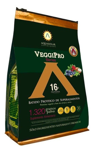 Aquasolar - Veggipro Berries, (1320 Gr) Sabor Berries