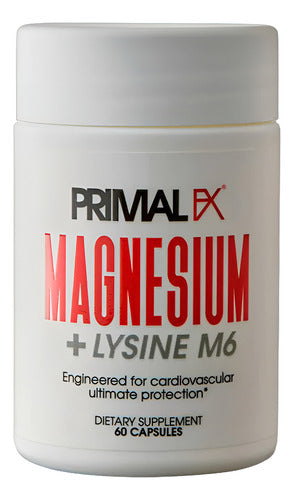 Primal Fx - Magnesio Magnesium + Lysine M6 60caps Sin Sabor