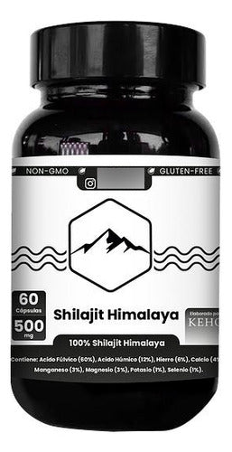 Keho Fungi- Shilajit Himalaya 500 Miligramos 60 Cápsulas