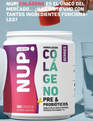 Nup!- Colágeno Hidrolizado + pre & Probióticos- 300 Gramos