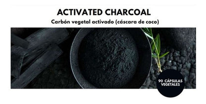 Touch Of Synergy - Carbón Vegetal Activo - 90 Cápsulas 