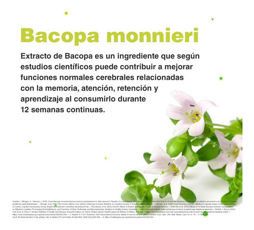 Realpharm- Bacopa 250mg (memoria, Atención, Estres)  90 Capsulas