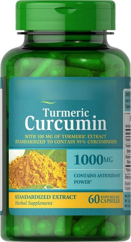 Puritan´s Pride - Turmeric Curcumina 1000mg Bioperina 60caps