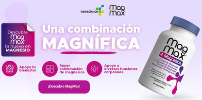 Newscience - Mag Max 4 Magnesios 60 Cápsulas