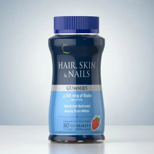 Puritan S Pride - Cabello, Piel Y Uñas 2,500mcg 80 Gomitas Frutilla