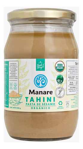 Manare- Tahini Pasta De Sesamo Organico 330g