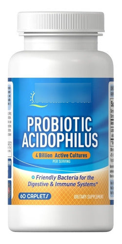 Puritan's Pride - Probiotico Acidophilus 4 Billones, 60 Caps