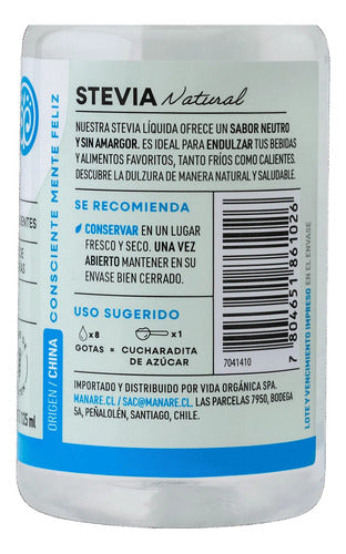 Manare- Stevia Liquida 125ml 