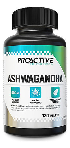 Ashwagandha 120 Tabletas Antidepresivo/estrés/ansiedad Sabor N/a