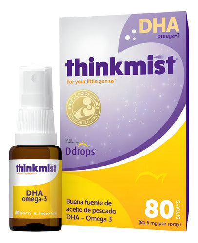 Ddrops - Thinkmist Dha - Omega 3 En Spray. 81.5mg 80sprays Sabor Limón