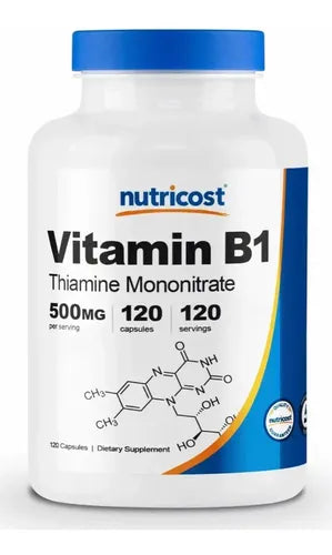 Potente Vitam B1 500 M G Nutricost 120 Tablet Sin Sabor