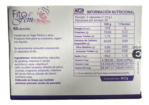 ANC- Fitofem en estuche 60 Cápsulas