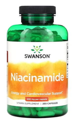 Swanson- Niacinamida Vitamina B3  500 Mg 250 Caps Neutro