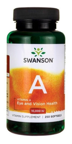 Swanson- Vitaminas A 10.000 Ui, 250 Softgels