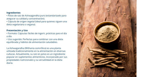 Fuente Vital Ashwagandha 60 Capsulas 640 Mg Ansiedad/estres