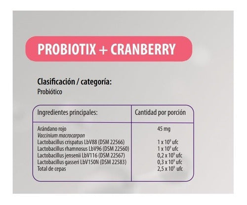 Newscience Probiotix Cranberry (infeccion Urinaria) 30 Caps