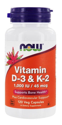 Now - Vitamina D3 + K2 1000 Ui