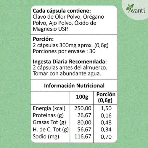 Avanti- Kit Anti-Cándida - (CandiSep + Inmune-Max +Flora-Max) + Pauta De Uso