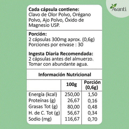 Avanti- Kit Anti-Cándida - (CandiSep + Inmune-Max +Flora-Max) + Pauta De Uso
