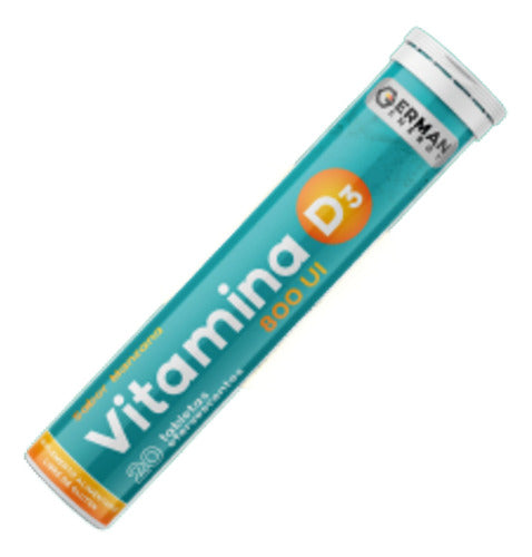 Vitamina D3 800 Ui 20 Tabs, Gnergy Sabor Manzana