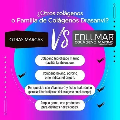 Drasanvi- Colágeno Marino Hidrolizado Magnesio limón o vainilla  300 Gramos