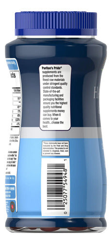 Puritan S Pride - Cabello, Piel Y Uñas 2,500mcg 80 Gomitas Frutilla