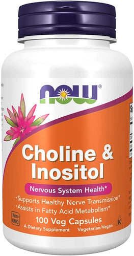 Now Foods Colina & Inositol 100 Capsulas 