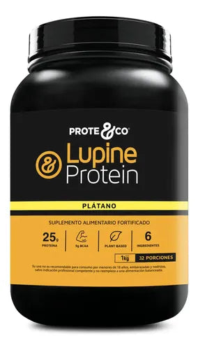 Proteico - Lupine Proteína Platano Tarro 1 Kg Plátano