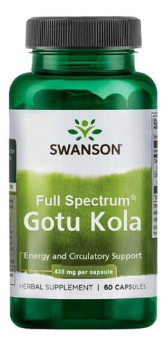 Swanson- Gotu Kola 435mg  Mejora Circulacion 60 Capsulas