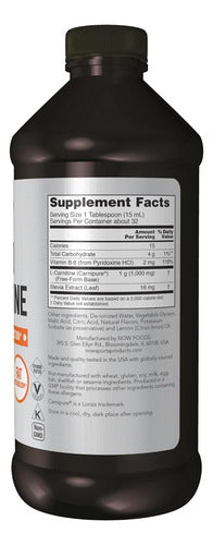 Now Foods - Carnitina Liquida L-carnitine Rapida Absorción