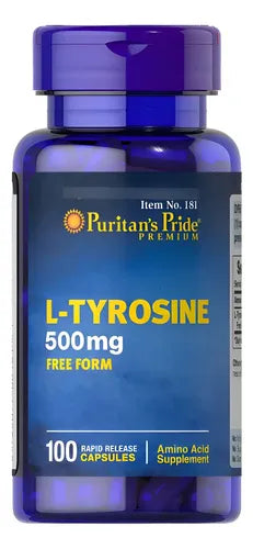 Puritan's Pride - L-tirosina 500 Mg 100 Capsulas N/a