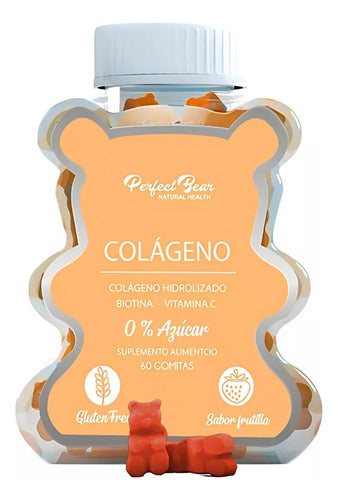 Perfect Bear Colágeno + Biotina + Vitamina C 60 Gomitas Colageno