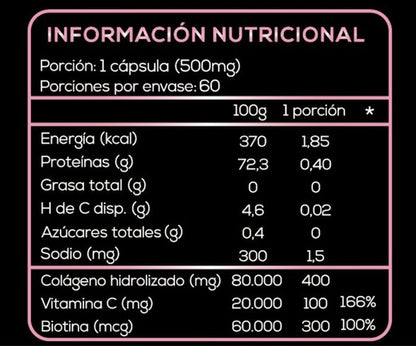 Extremo Sur- Biotina + Colágeno Hidrolizado 60 Cápsulas