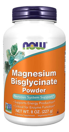 Now Foods, Bisglicinato De Magnesio En Polvo, 227 G De Sabor